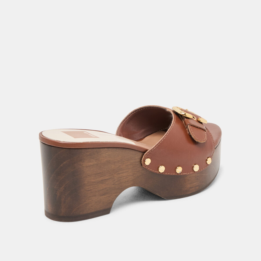 yalah heels pelle marrone