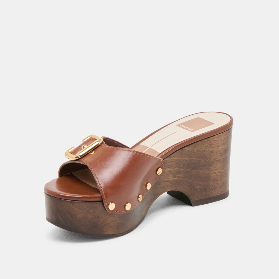 yalah heels pelle marrone