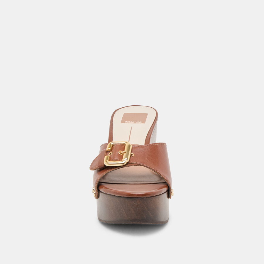 yalah heels pelle marrone