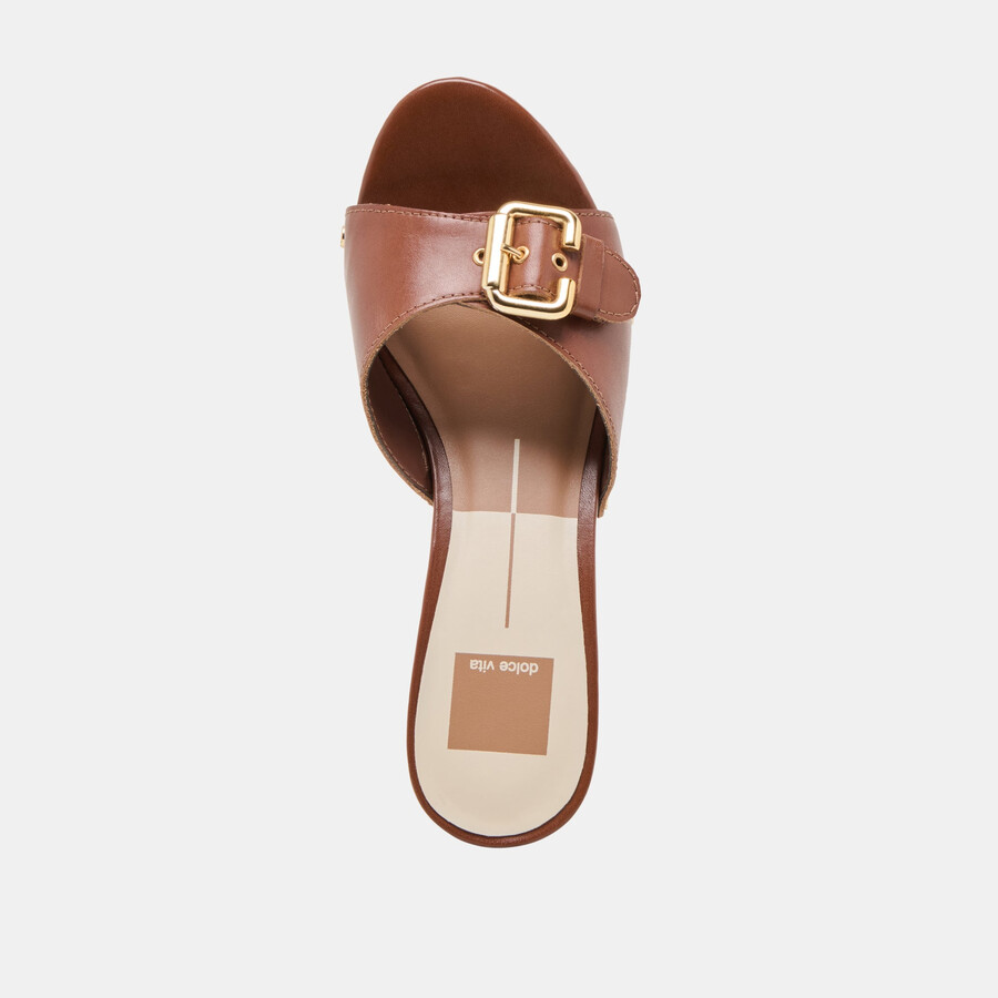 yalah heels pelle marrone