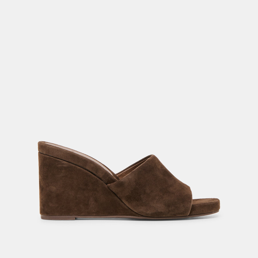 zeppe holta in pelle scamosciata marrone scuro