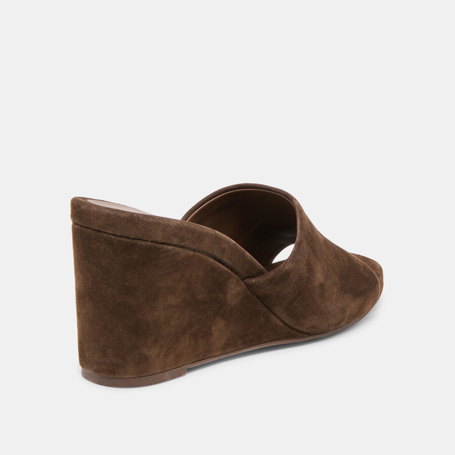 zeppe holta in pelle scamosciata marrone scuro