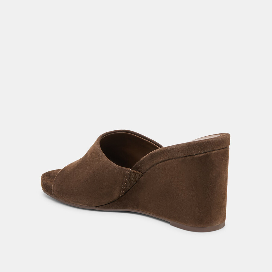 zeppe holta in pelle scamosciata marrone scuro