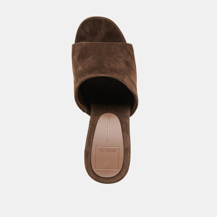 zeppe holta in pelle scamosciata marrone scuro