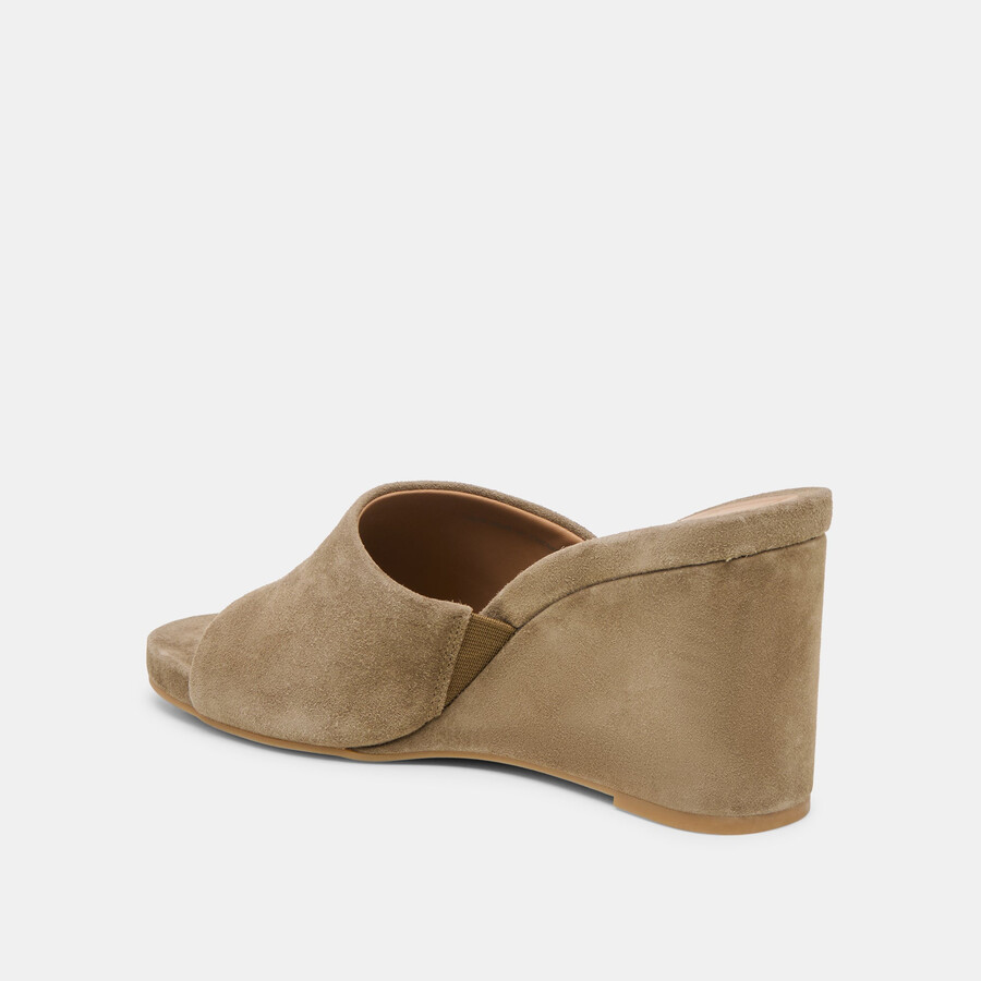 zeppe holta in pelle scamosciata oliva