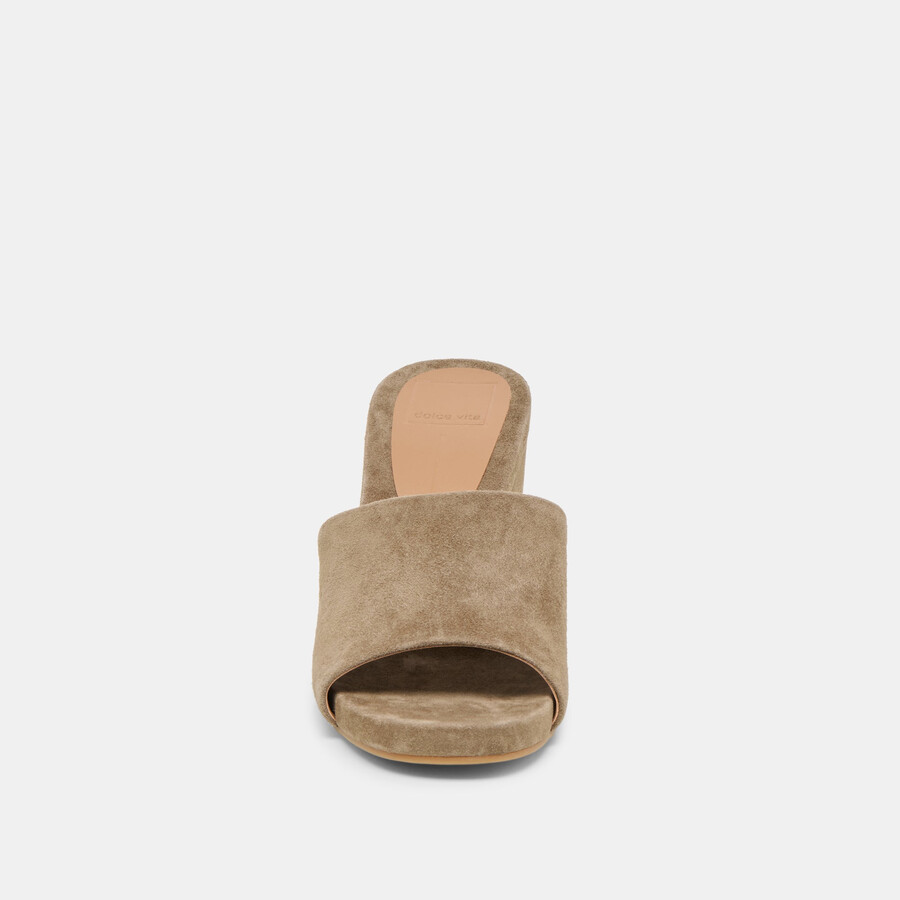 zeppe holta in pelle scamosciata oliva